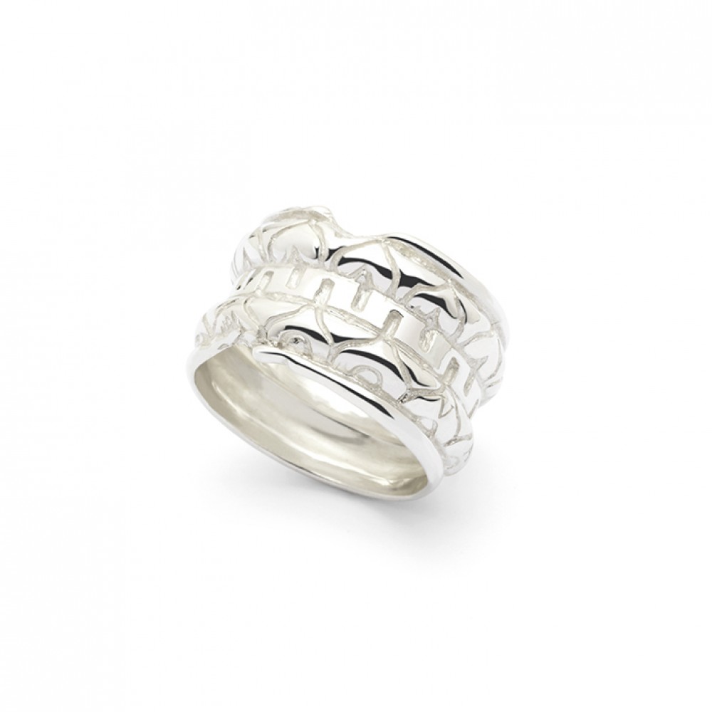 Anillo LOV Capitel Doble Friso